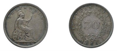 Lot 2155 - IONIAN ISLE: 1848, 30 Lepta Silver, KM. #35