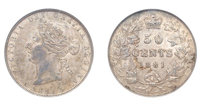 Lot 2285 - CANADA: 1881, 50 Cents, KM. #6