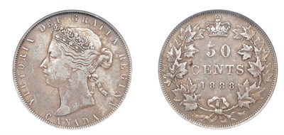 Lot 2286 - CANADA: 1888, 50 Cents, KM. #6