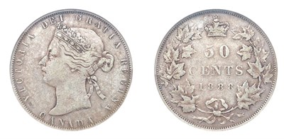 Lot 2288 - CANADA: 1888, 50 Cents, KM. #6