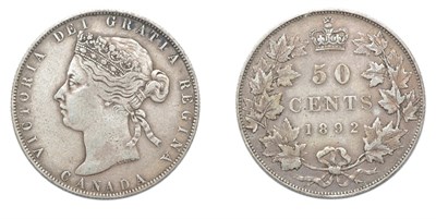 Lot 2291 - CANADA: 1892, 50 Cents, KM. #6