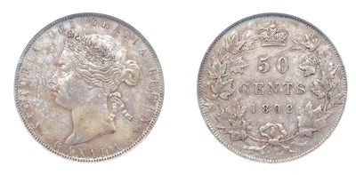 Lot 2290 - CANADA: 1892, 50 Cents, KM. #6