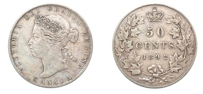 Lot 2293 - CANADA: 1892, 50 Cents, KM. #6