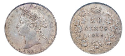 Lot 2296 - CANADA: 1894, 50 Cents, KM. #6