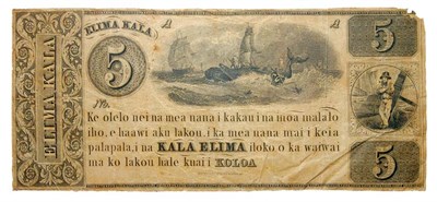 Lot 2689 - Ladd & Company ELIMA KALA (5 Dollar) Note