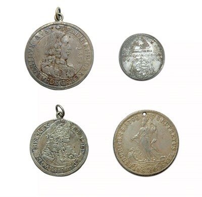 Lot 2398 - AUSTRIA: Six Silver Fractional and Full Thalers, 1632 to 1758