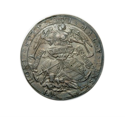 Lot 2420 - GERMANY: Saxony, 1680, Death Thaler Silver Medal, Dav. #7638