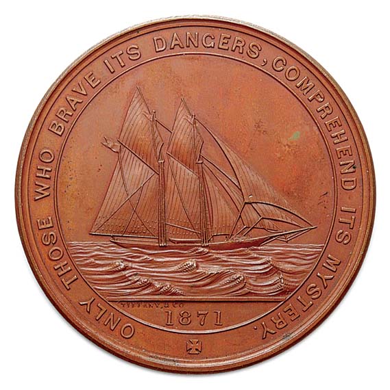 Lot 2459 - UNITED STATES: 1871, Yacht Medal