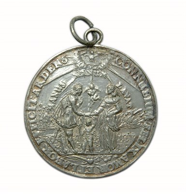 Lot 2411 - GERMANY: 17th Century, Silver Marriage Thaler