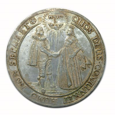 Lot 2412 - GERMANY: 17th Century, Silver Marriage Thaler