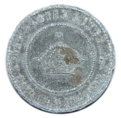 Lot 2687 - HAWAIIAN: Lead Seal with Crown