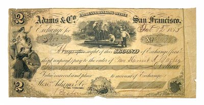 Lot 2625 - Adams & Co., San Francisco