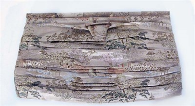 Lot 272 - Lucien Lelong Pleated Orientalist Silk Clutch...