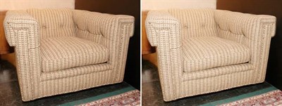 Lot 207 - Pair of Upholstered Club Chairs