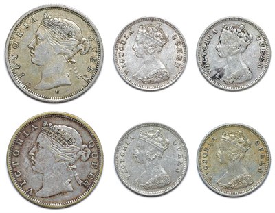 Lot 2367 - HONG KONG: Approximately Fifty-Eight Coins, 1863 to 1893