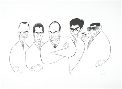 Lot 2202 - Al Hirschfeld THE SOPRANOS Lithograph, 2001,...