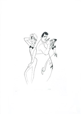 Lot 2203 - Al Hirschfeld THE SUMMIT Etching, 2002, signed...