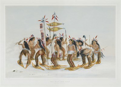 Lot 3083 - After George Catlin THE SNOW-SHOE DANCE...