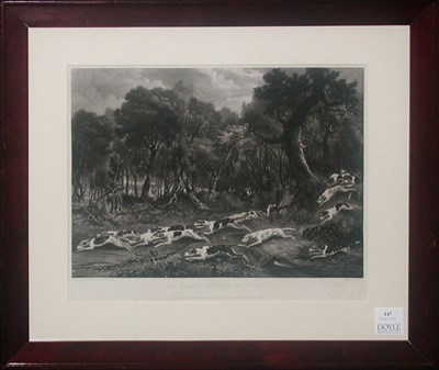 Lot 147 - After Richard Barrett Davis FOX HOUNDS RUNNING...