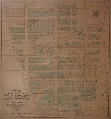 Lot 2123 - [MAP] HOLMES, J. B. "Murray Hill Farm," "Ogden...