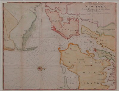 Lot 2132 - [MAP] TIDDEMAN, MARK A Draught of New York...