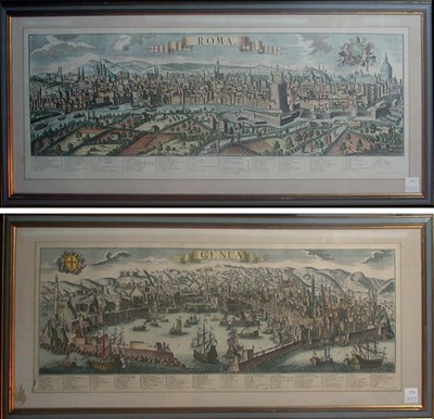 Lot 125 - After Georg Balthazar Probst GENUA and ROMA...
