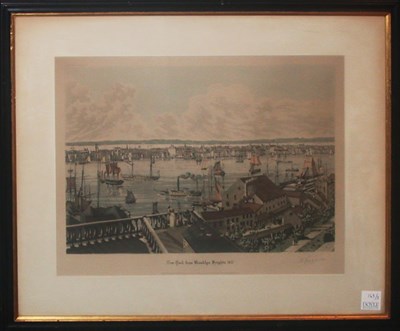 Lot 163 - Roger Varin NEW-YORK FROM BROOKLYN HEIGHTS...