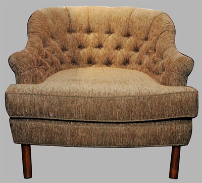 Lot 195 - Upholstered Lounge Chair Designed by Edward...