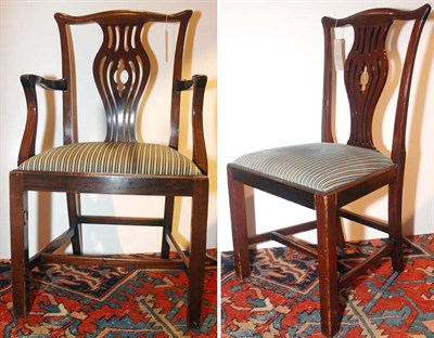 Lot 3455 - Set of Six George III Style Mahogany Dining...