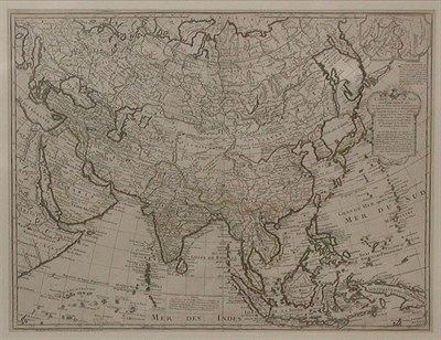 Lot 2113 - [MAP] BAUCHE, PHILIPPE Carte d'Asie [after...