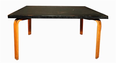 Lot 275 - Black Lacquer and Bent Laminated Birch...