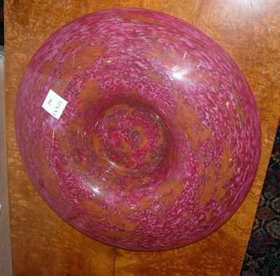 Lot 294 - Art Glass Center Bowl Signed Schneider....