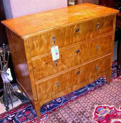 Lot 369 - Biedermeier Fruitwood Chest of Drawers Height...