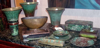 Lot 283 - Miscellaneous Group of Patinated-Metal...