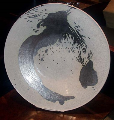 Lot 251 - Metallic Decorated Crackle Glazed Ceramic...