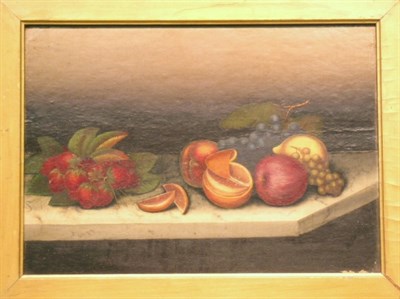 Lot 3021 - American School 19th century STILL LIFE WITH...