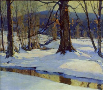Lot 283 - Emile Albert Gruppe 1896-1978 WINTER LANDSCAPE...