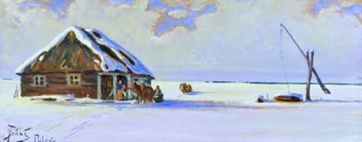 Lot 107 - Julian Falat Austrian, 1853-1929 A WIDE POLISH...