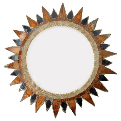 Lot 383 - Line Vautrin Convex Sun Mirror France, 1960s...