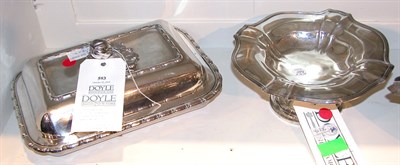 Lot 593 - Pair of Georgian Style Silver Plated Covered...