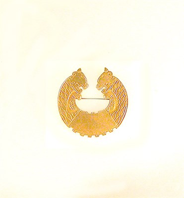 Lot 386 - Line Vautrin Opposing Dragon Pin French Of...