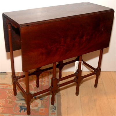 Lot 3539 - George III Style Mahogany Spider Leg Drop-Leaf...