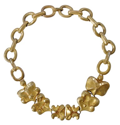 Lot 388 - Line Vautrin Heraldic Medallion Choker French,...