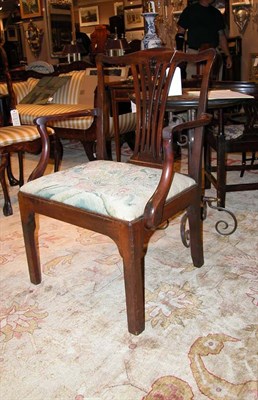 Lot 676 - George III Mahogany Armchair