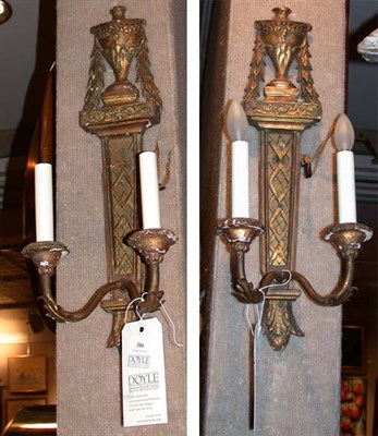 Lot 386 - Pair of Neoclassical Style Gilt-Wood and Metal...
