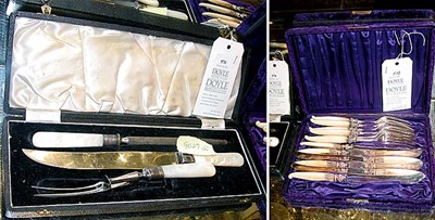 Lot 578 - Two Boxed Sets of Flatware Including an...