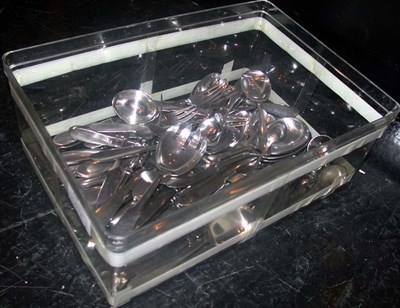 Lot 210 - Georg Jensen Stainless Steel Flatware Service