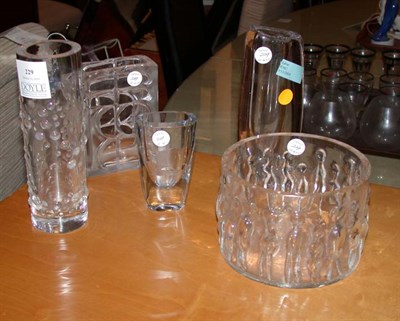 Lot 229 - Five Scandinavian Glass Vases