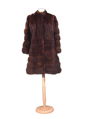 Lot 184 - Chanel Brown Fur Coat French, 1960s Either...