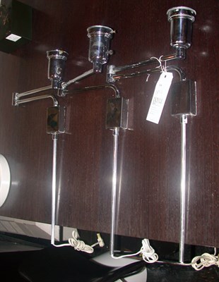 Lot 314 - Chrome and Plastic Ceiling Light